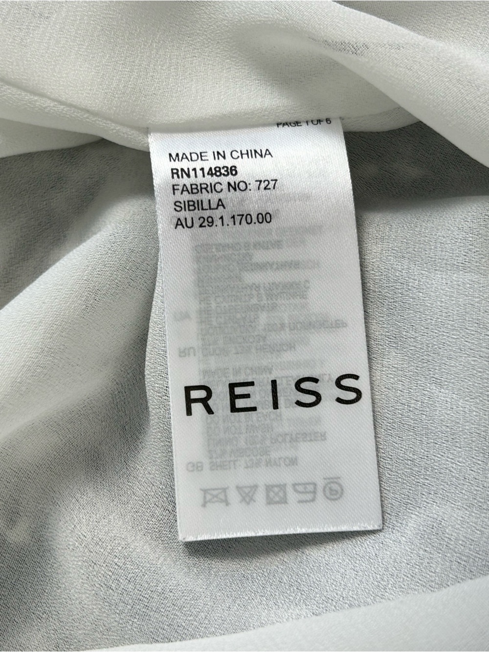 REISS Sibilla Burnout Snake Print Dress, Grey, Size 4 - Picture 12 of 16